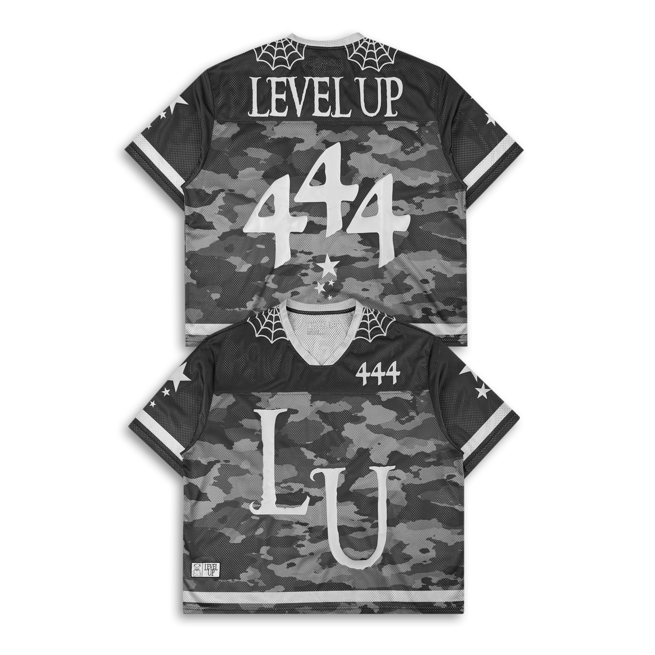 LEVEL UP - Mesh Camo Football Jersey (Size Small)