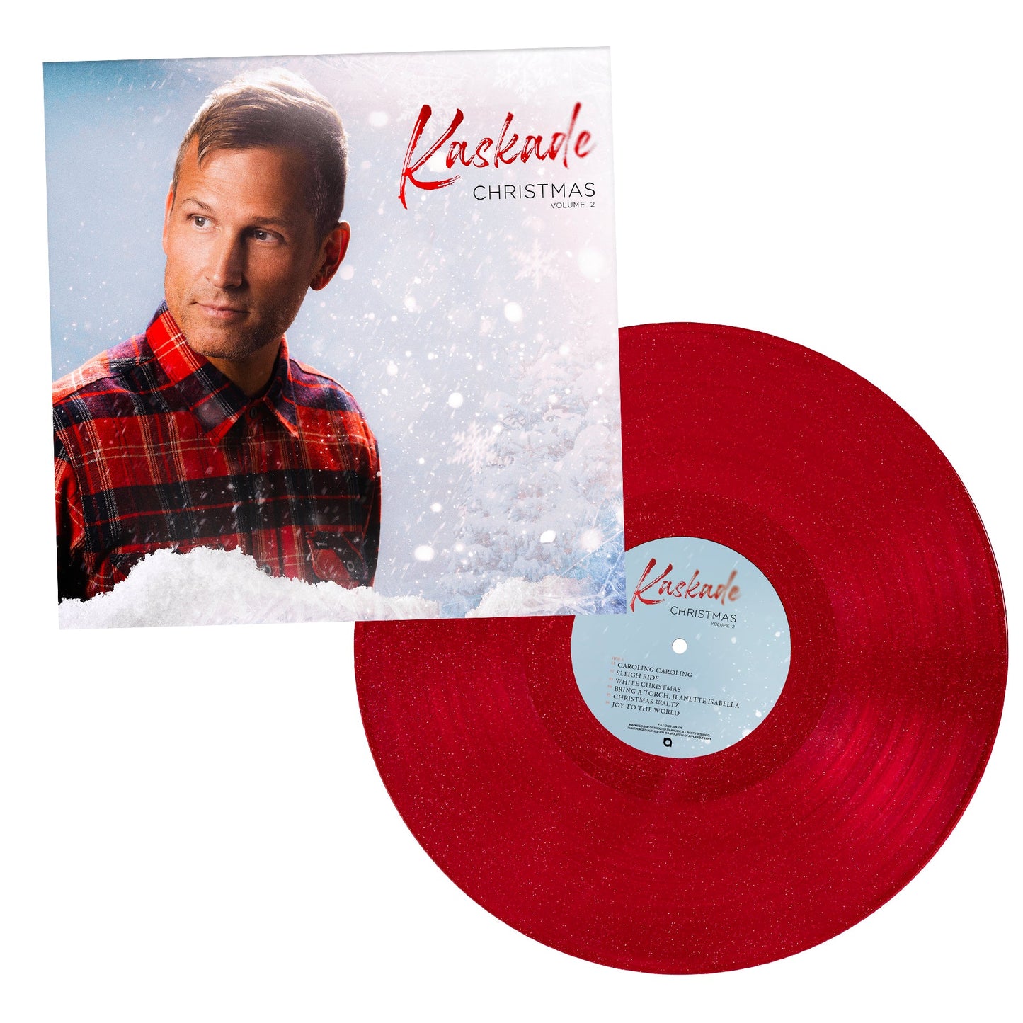 Kaskade - Christmas Volume 2 Limited Edition Red Glitter Vinyl Record LP
