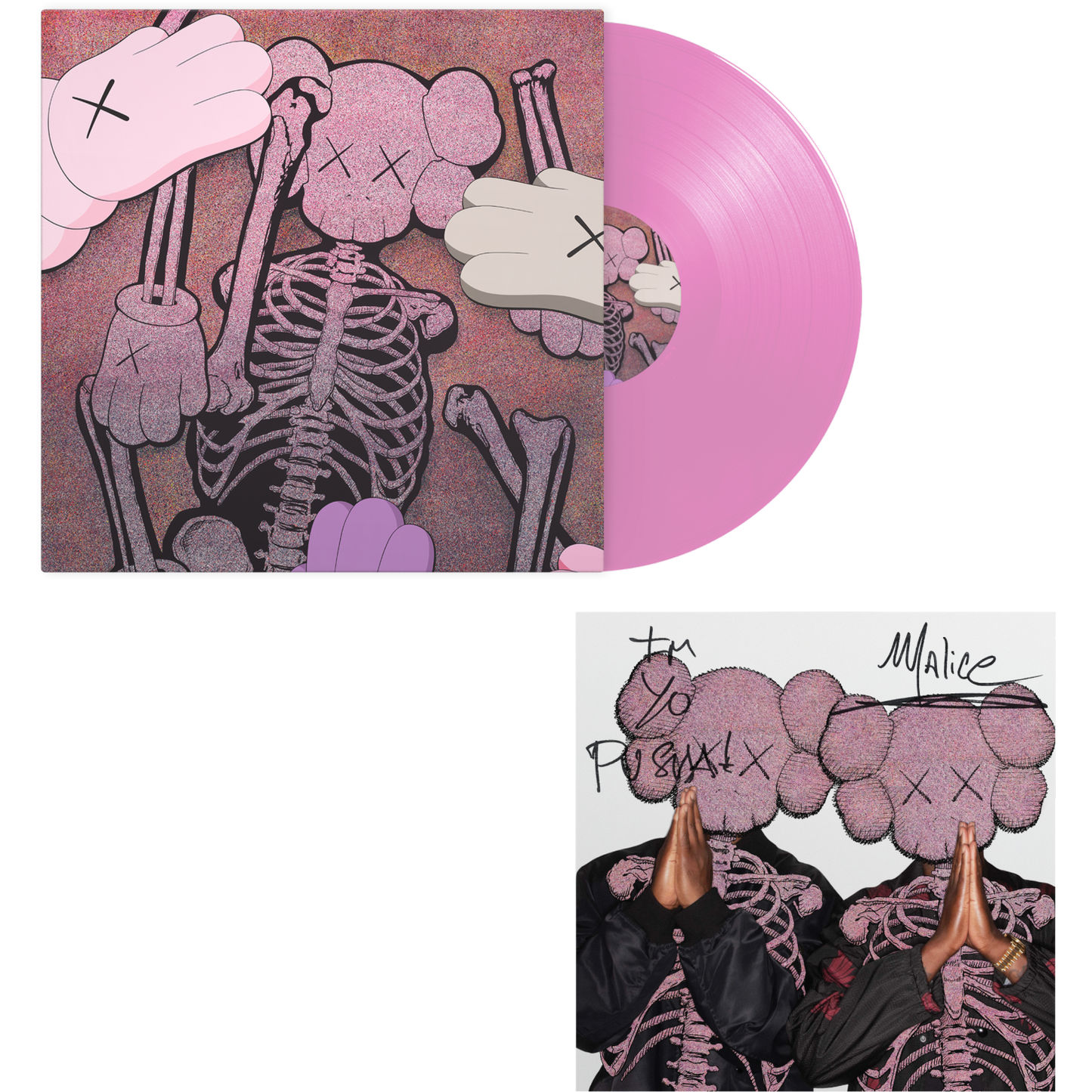 SIGNED Clipse - Let God Sort Em Out Limited Edition Pink Vinyl Record LP (Pusha T & Malice)