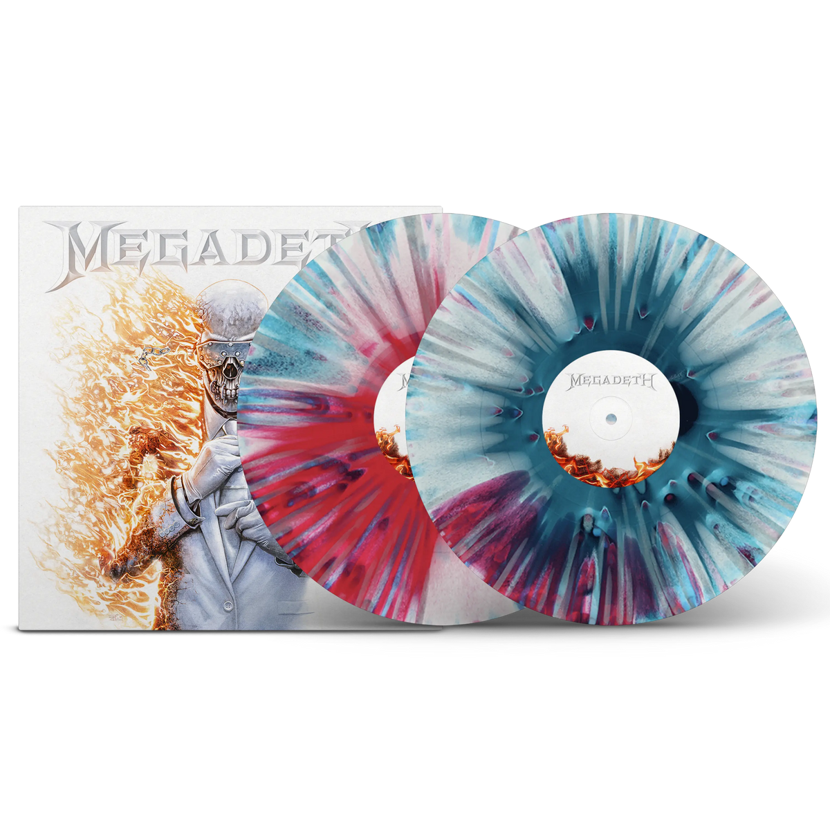 Megadeth - Megadeth Limited Edition "Hot Sea" Red, White, Blue Splatter Vinyl Record 2LP
