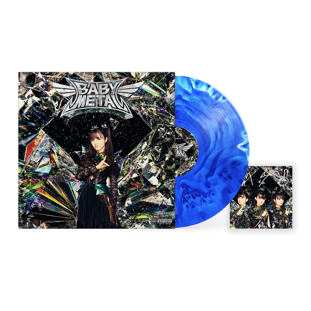 SIGNED Babymetal - Metal Forth Limited MOA-METAL Edition Blue Marble Vinyl Record LP