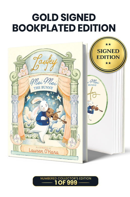 SIGNED Laufey - Mei Mei The Bunny Book (with Bookplate and Gold Autograph)