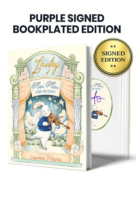SIGNED Laufey - Mei Mei The Bunny Book (with Bookplate and Purple Autograph)