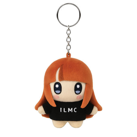 Ninajirachi plushie keychain front with ILMC shirt