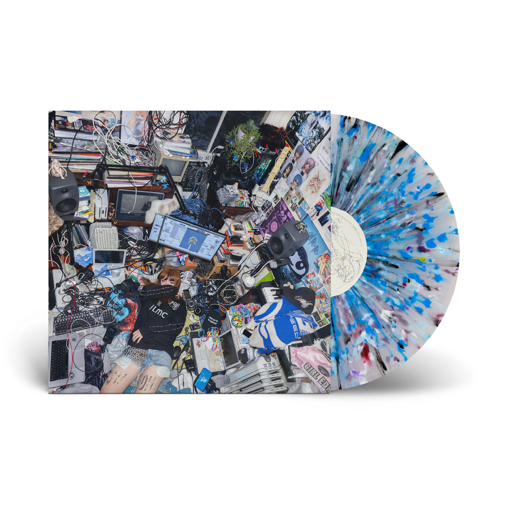 Ninajirachi - I Love My Computer Limited Edition "Cover Smear" Blue, White Splatter Vinyl Record LP