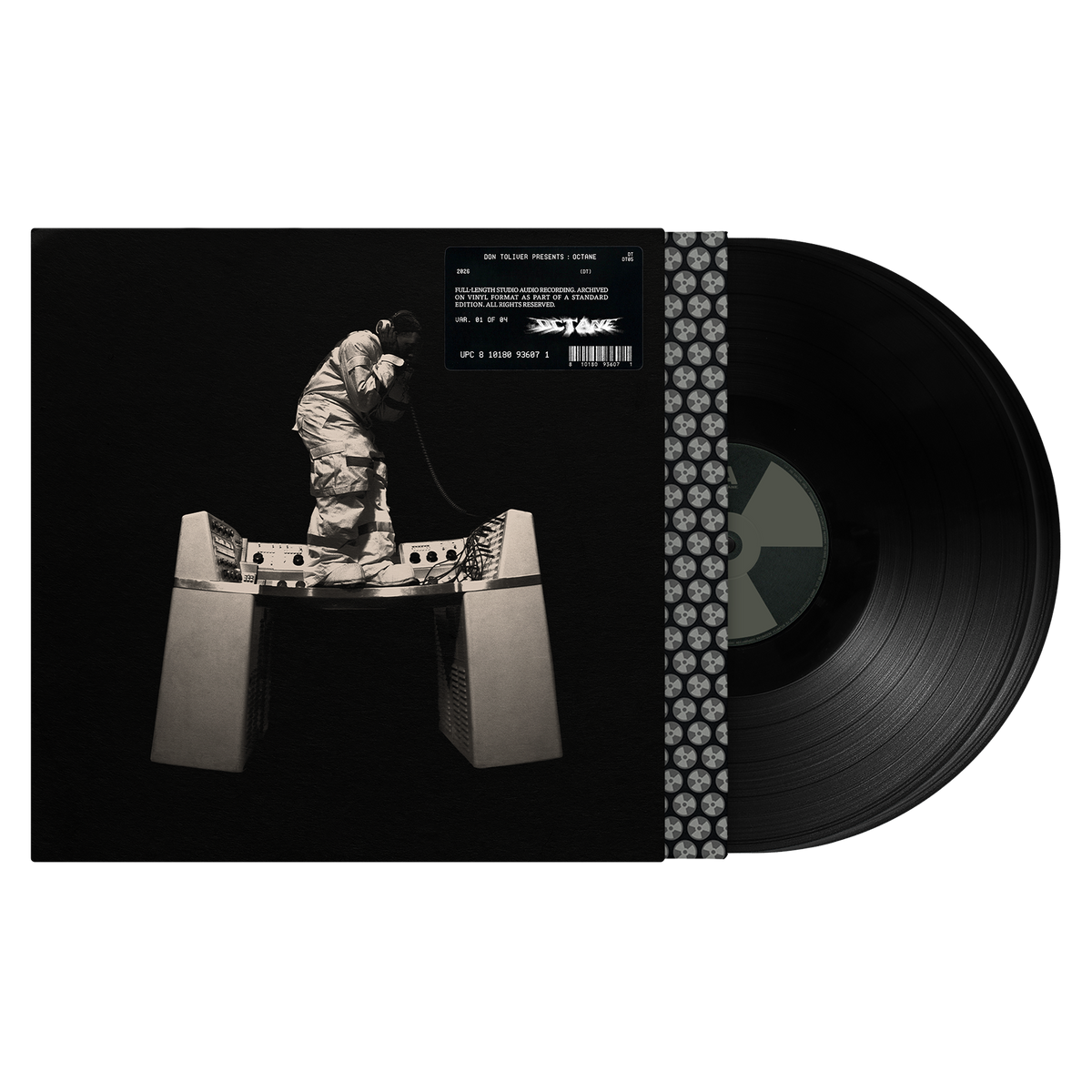 Don Toliver Octane limited edition black vinyl 2LP mockup