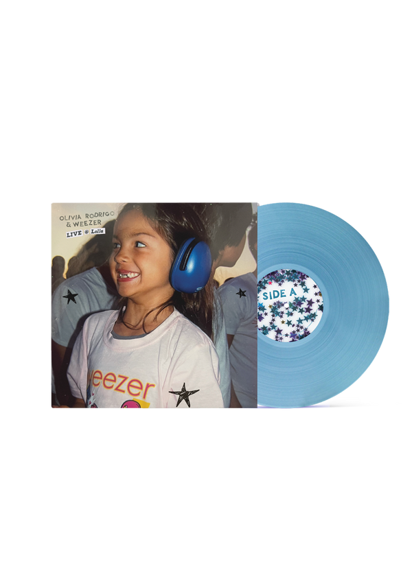 Olivia Rodrigo & Weezer - Live @ Lolla Limited Edition Blue 7" Single Vinyl Record