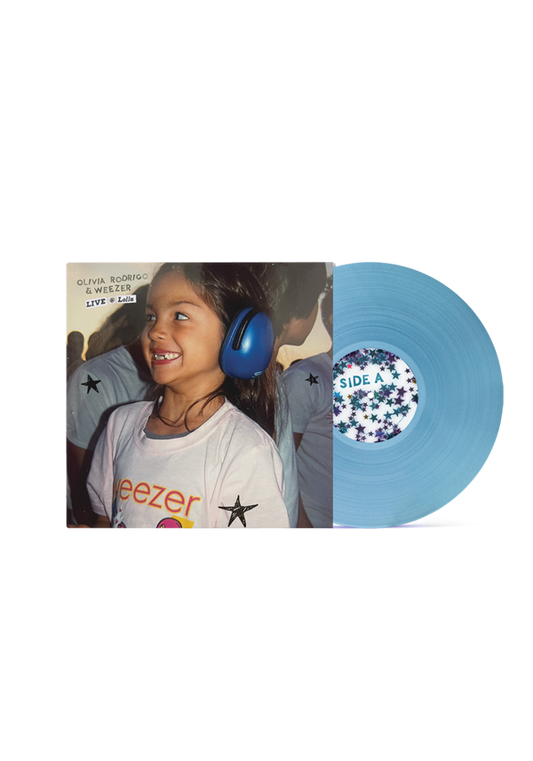 Olivia Rodrigo & Weezer - Live @ Lolla Limited Edition Blue 7" Single Vinyl Record