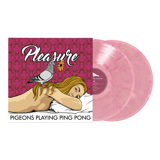 Pigeons Playing Ping Pong - Pleasure Limited Edition Pink Marble Vinyl Record 2LP