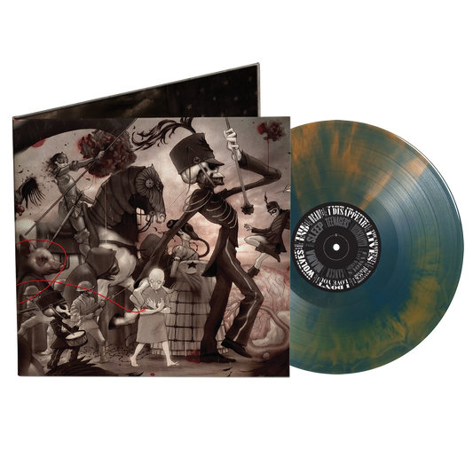 My Chemical Romance The Black Parade limited edition New York City exclusive green & gold patina vinyl LP mockup