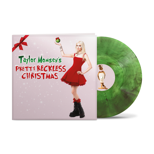 The Pretty Reckless Taylor Momsen's Pretty Reckless Christmas limited edition green smoke vinyl 12 inch EP mockup