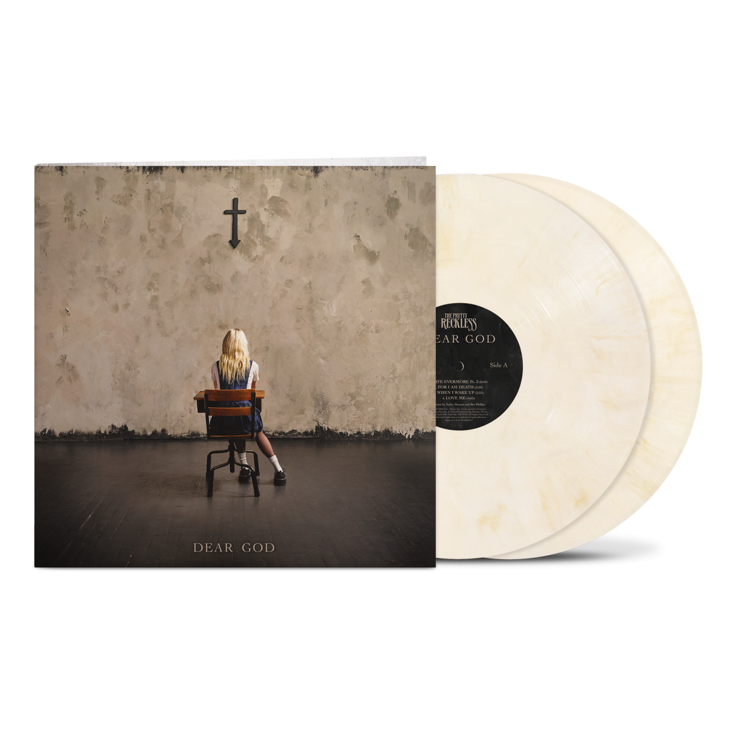 SIGNED The Pretty Reckless - Dear God Limited Edition Caramel Vinyl Record 2LP