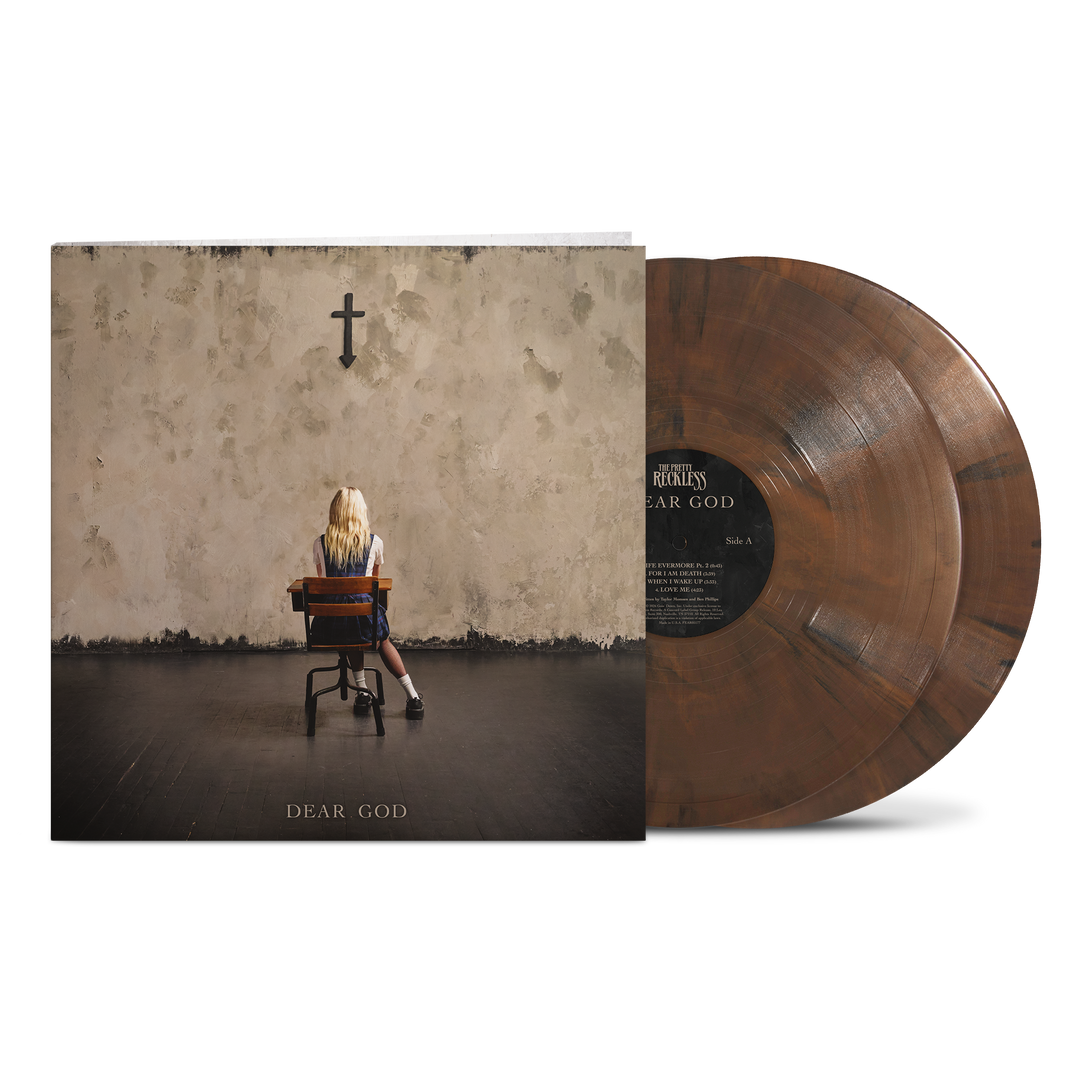 SIGNED The Pretty Reckless - Dear God Limited Edition Hardwood Vinyl Record 2LP