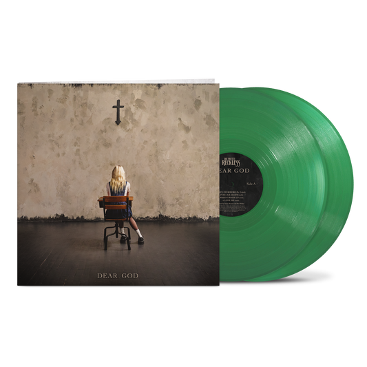 The Pretty Reckless Dear God limited edition evergreen vinyl 2LP mockup