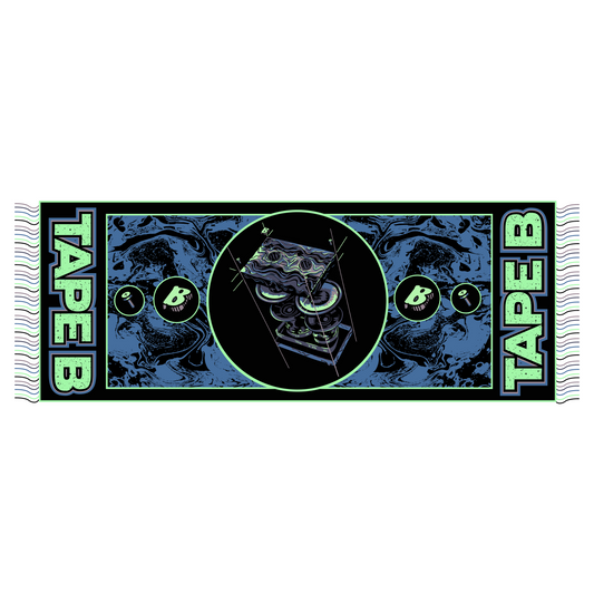Tape B Tour 2024 woven pashmina laid flat