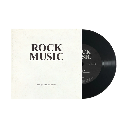 Charli XCX Rock Music limited edition 7" single vinyl mockup