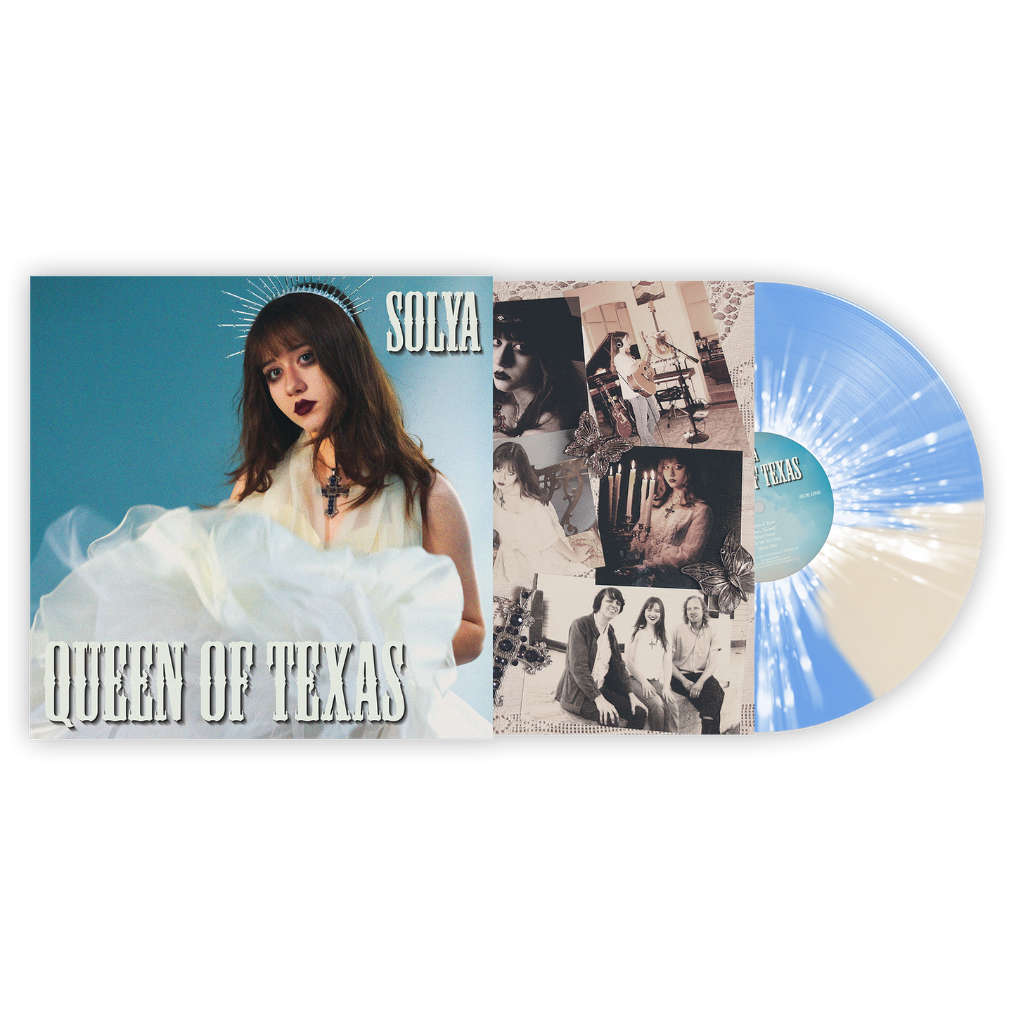 Solya - Queen Of Texas Limited Spotify Fans First Edition Blue, Pearl Vinyl Record LP