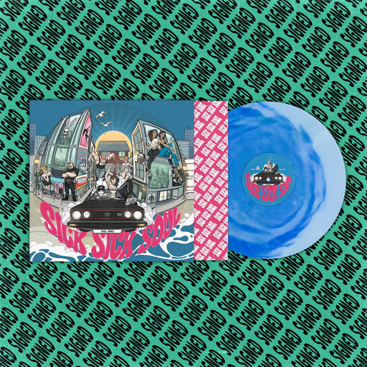 Ren Gill x The Skinner Brothers Sick Sick Soul (Vol. 1) limited edition seaglass vinyl LP mockup