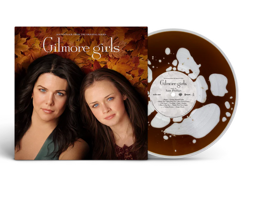 Gilmore Girls soundtrack limited edition coffee liquid-filled vinyl LP mockup
