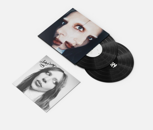 SIGNED Lady Gaga Mayhem vinyl 2LP with signed insert mockup