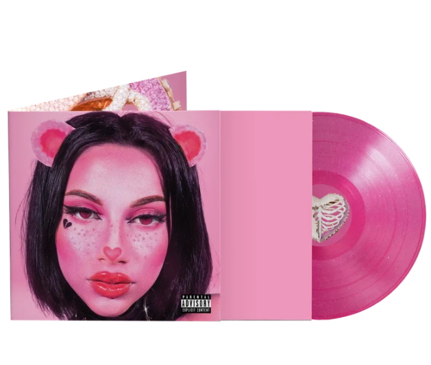 Omar Courtz Primera Musa limited edition pink glitter vinyl LP mockup