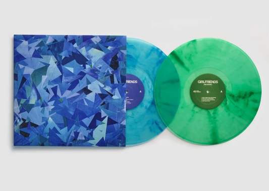 Girlfriends Girlfriends limited edition coke bottle blue + green vinyl 2LP mockup