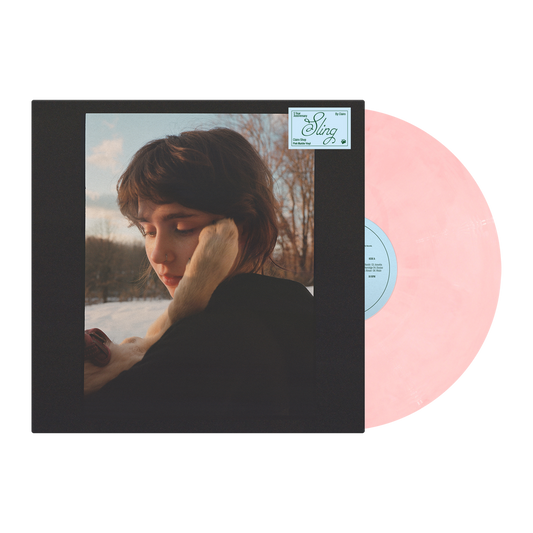 Clairo Sling limited anniversary edition pink marble vinyl LP mockup with cover