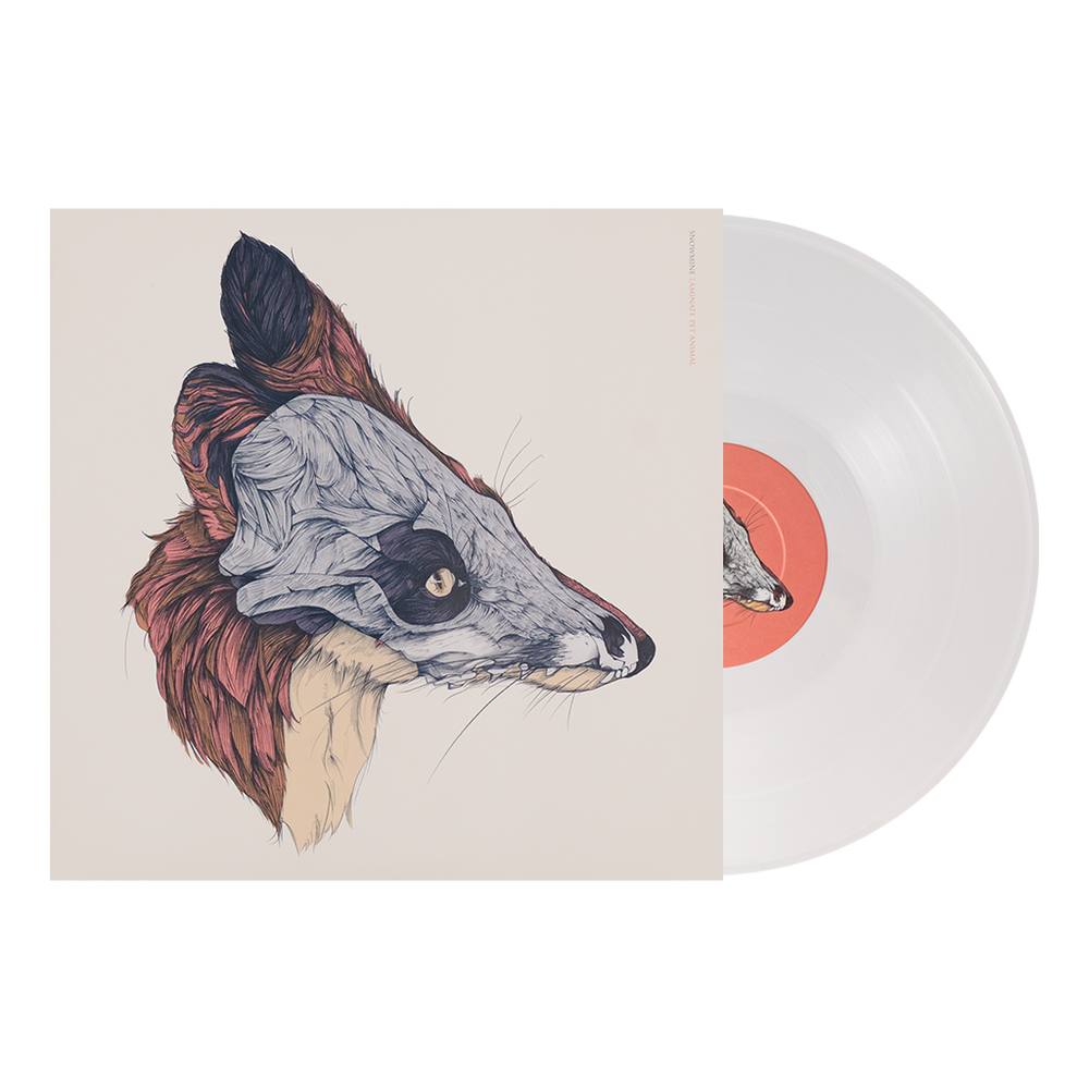Snowmine Laminate Pet Animal limited edition white vinyl LP mockup