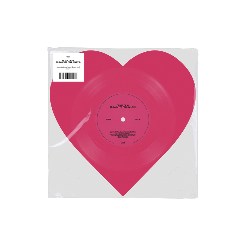 Olivia Dean - So Easy (To Fall In Love) Limited Edition Heart-Shaped 10" Single Vinyl Record