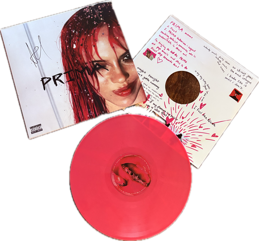 SIGNED ADÉLA Prima limited edition pink vinyl LP with autographed cover