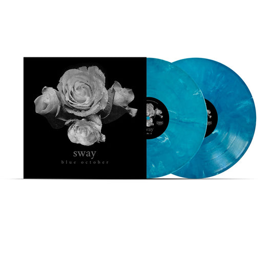 Blue October Sway limited edition sea blue vinyl mockup