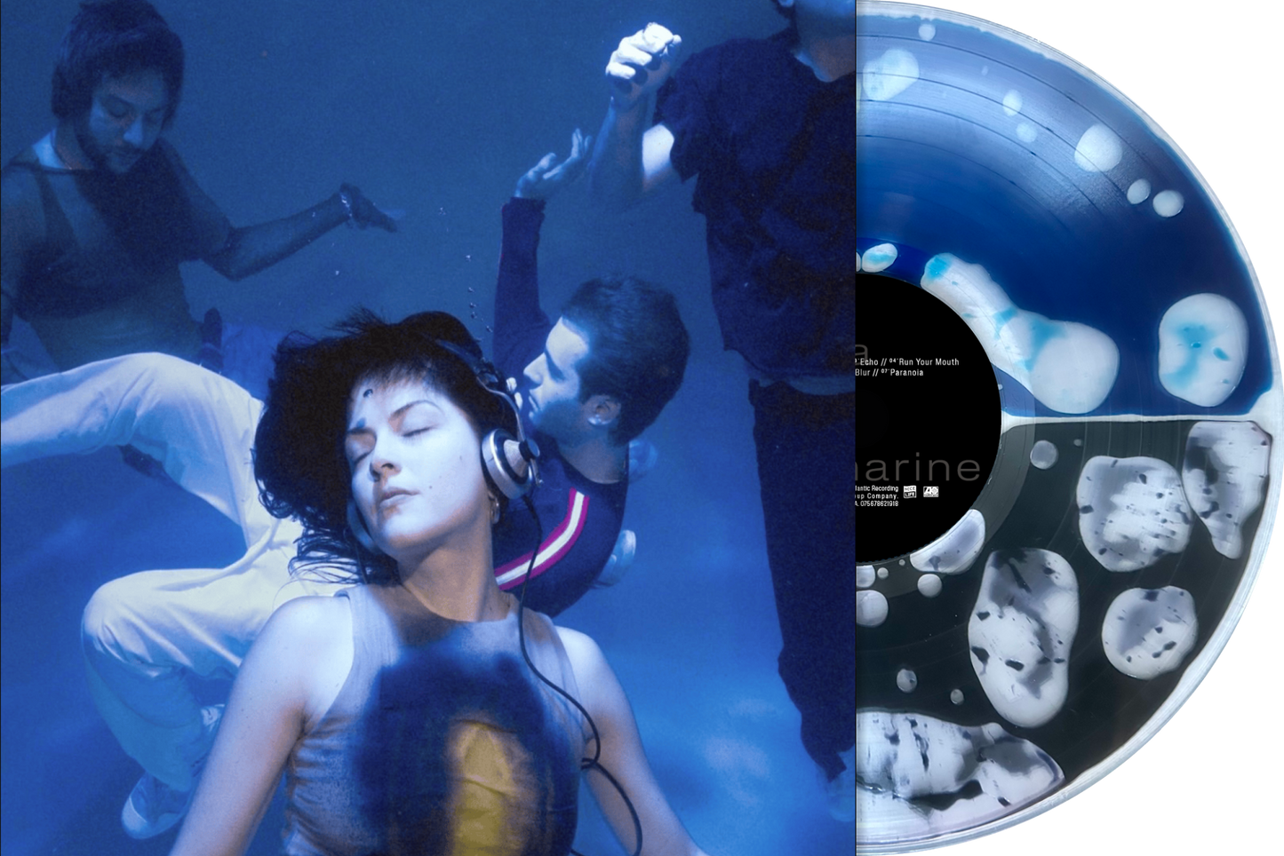 The Marías - Submarine Limited Edition Blue, Black Split Liquid-Filled Vinyl Record LP