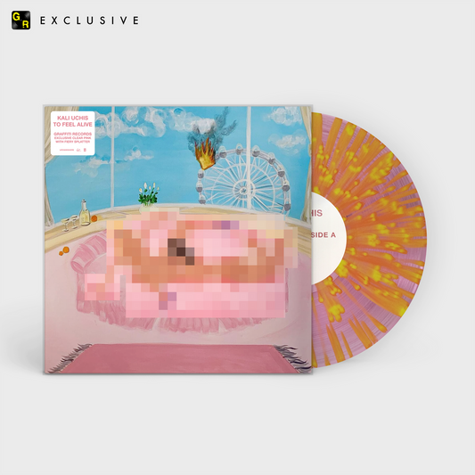 Kali Uchis - To Feel Alive Limited Edition "Pink with Fiery Splatter" 12" Vinyl Record EP