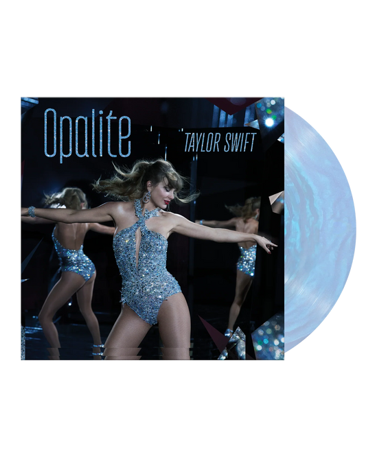 Taylor Swift Opalite limited edition blue pearlescent 7 inch vinyl single mockup