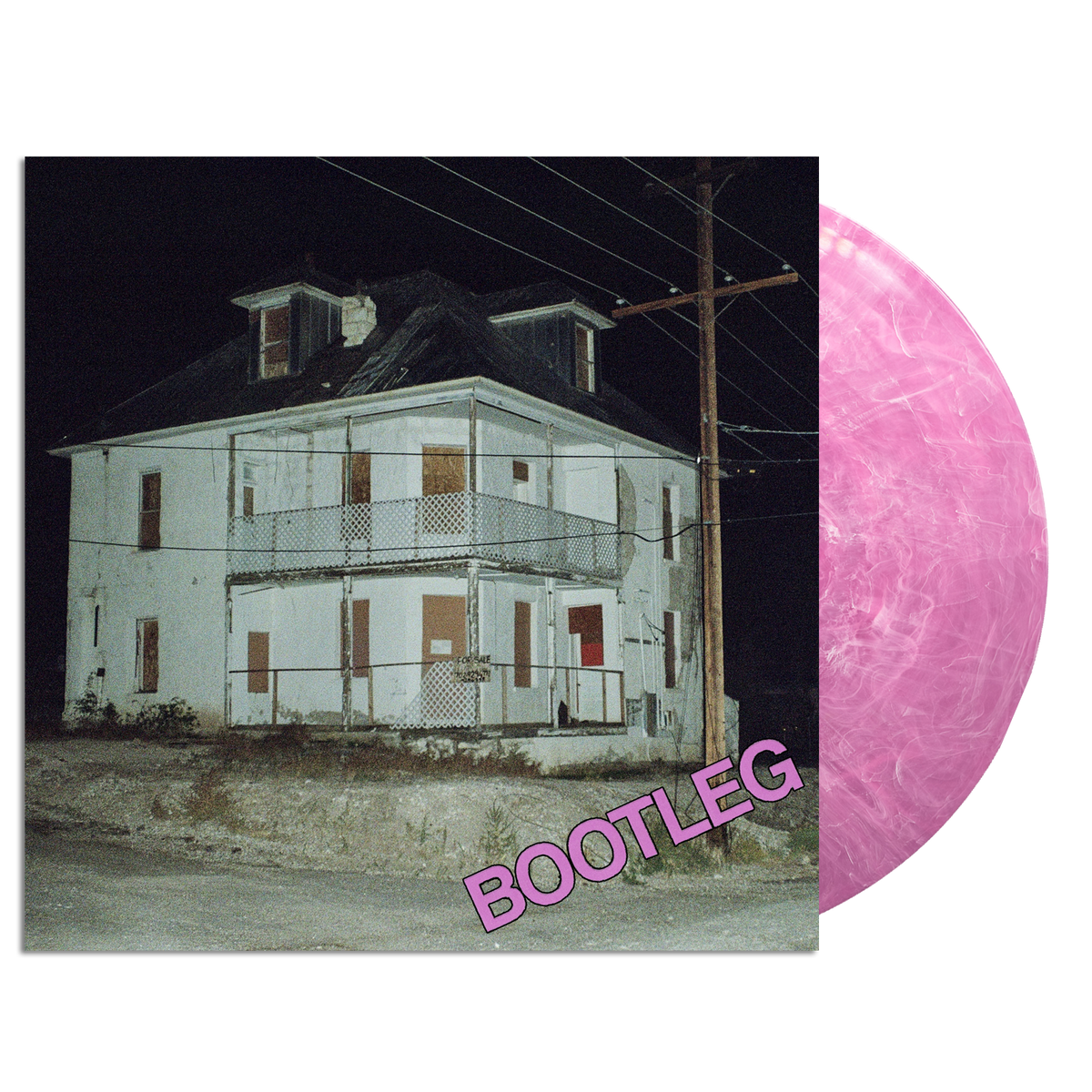 The Garden Bootleg limited edition frosted pink translucent vinyl LP mockup