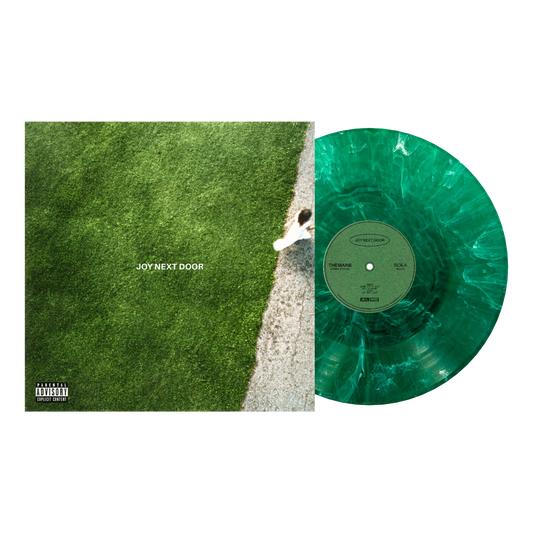 The Maine Joy Next Door limited edition frosted green vinyl LP mockup