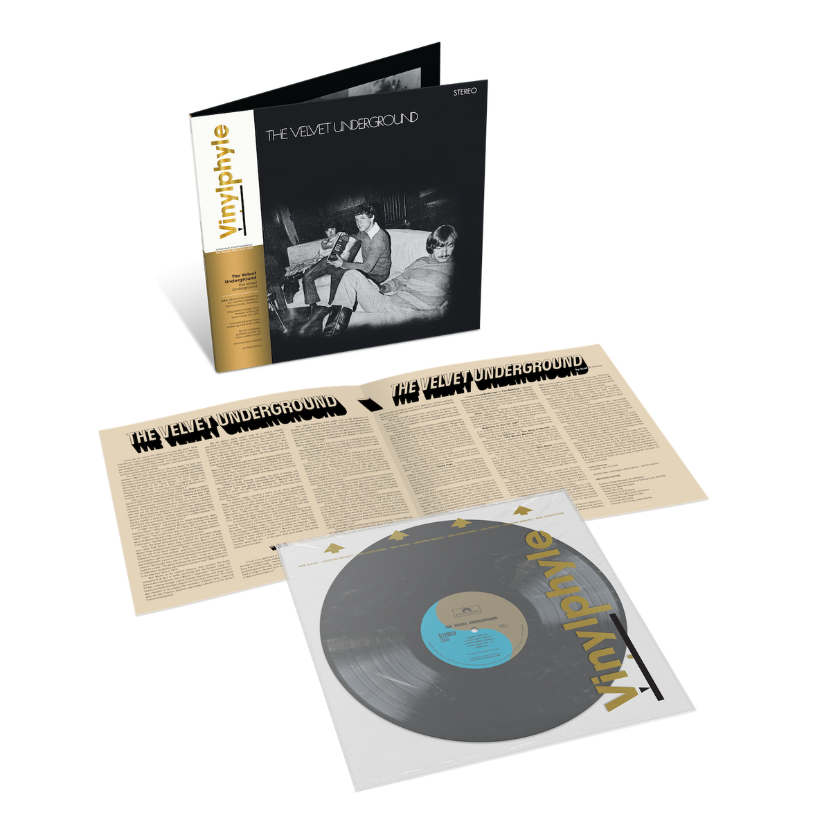 The Velvet Underground The Velvet Underground limited edition Vinylphyle vinyl LP mockup with gatefold and insert