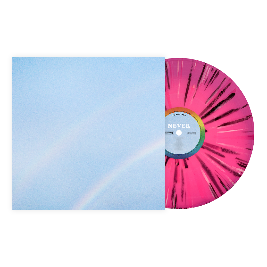 Turnstile Never Enough limited edition City Pink vinyl LP mockup