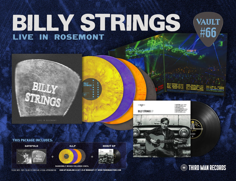 Billy Strings - Live In Rosemont + The Self-Titled EP Limited Edition 4xLP + LP Vinyl Record Set (Third Man Records)