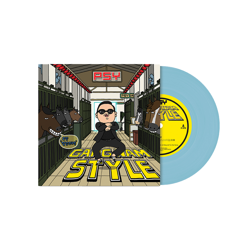 Psy - Gangnam Style Limited Edition Blue 7" Single Vinyl Record