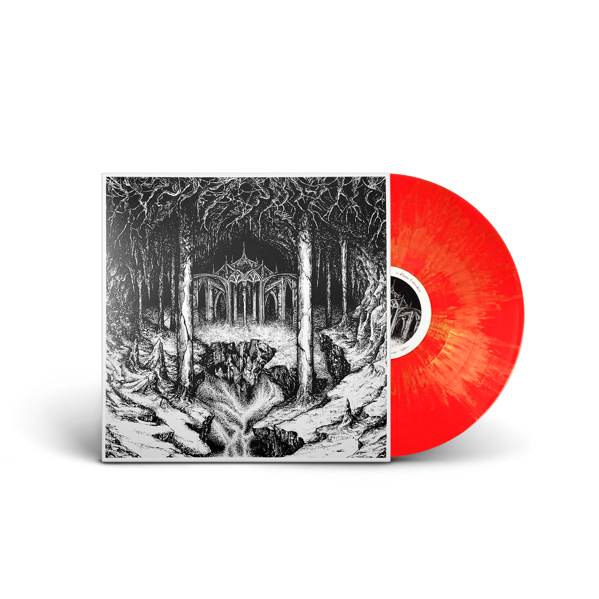 Shades The Lower World limited edition red splatter vinyl LP mockup