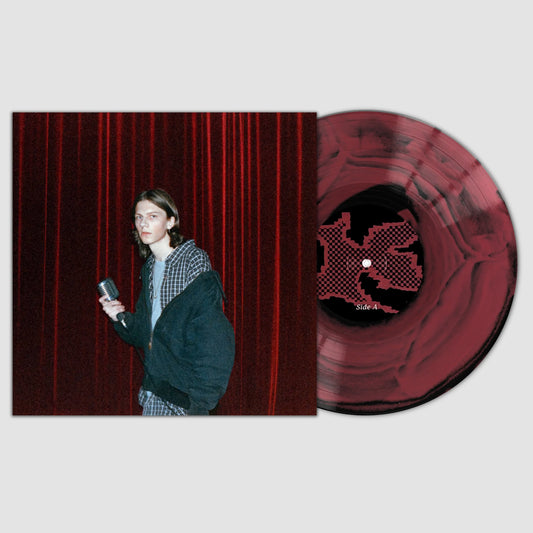 kmoe K1 limited edition dark red ripple vinyl LP mockup