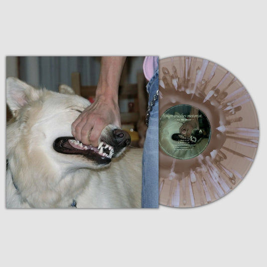 Sign Crushes Motorist I'll Be Okay Limited Edition Color in Color + Baby Blue Splatter Vinyl Record LP mockup