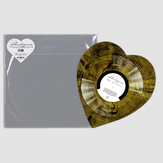 Phantogram - When I'm Small / 10000 Claps Limited Edition "Yellow Smoke" Heart-Shaped 12" Single Vinyl Record