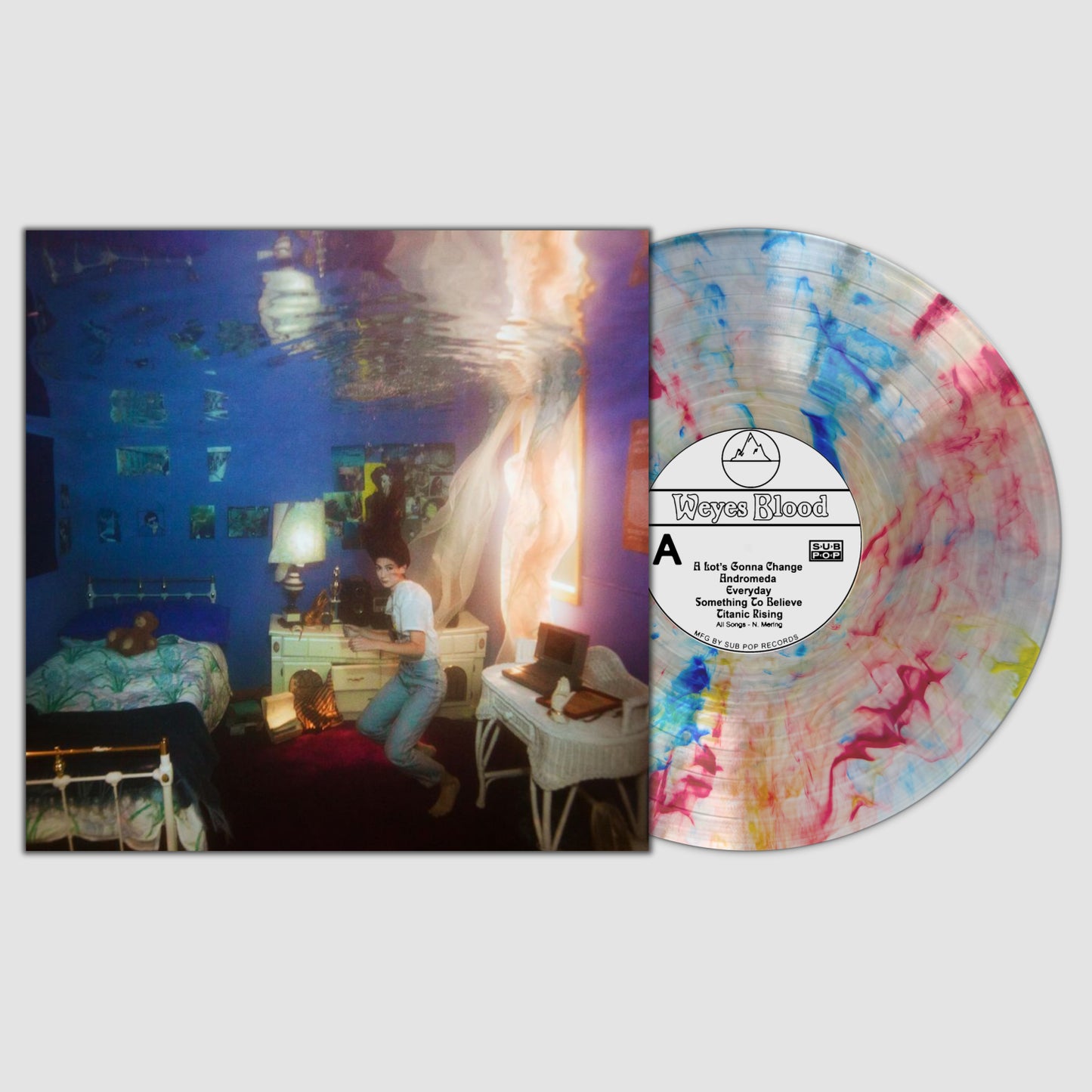 Weyes Blood - Titanic Rising Limited Edition Rainbow Swirl Vinyl Record LP