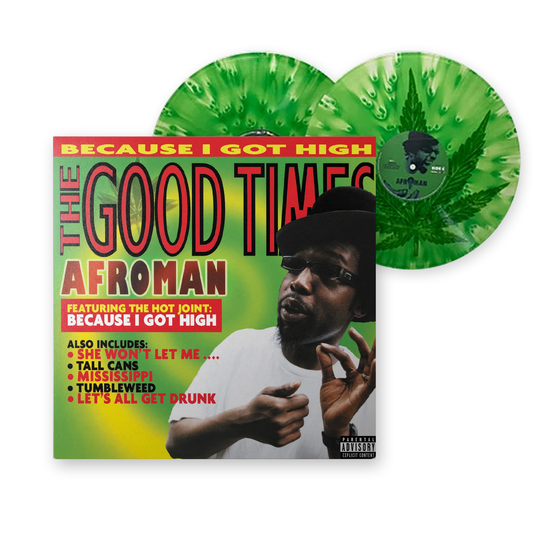 Afroman The Good Times limited edition cloudy green vinyl 2LP mockup