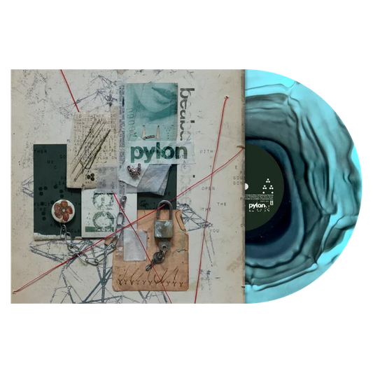 beabadoobee Pylon limited edition sky blue, black ripple vinyl LP mockup with cover