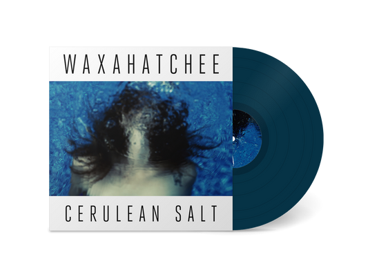 Waxahatchee Cerulean Salt limited edition cerulean blue vinyl LP mockup with cover