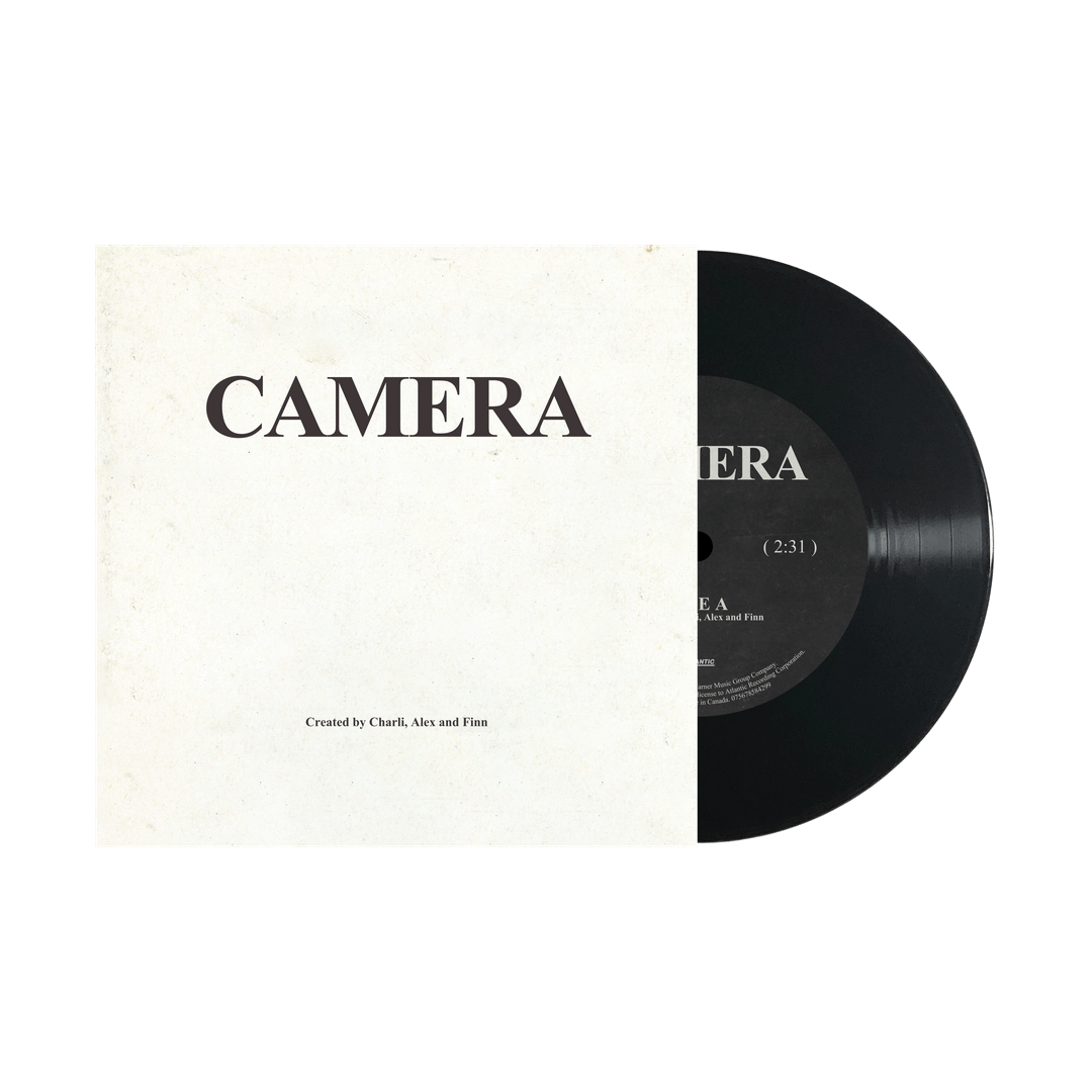 Charli XCX Camera limited edition 7" vinyl single mockup