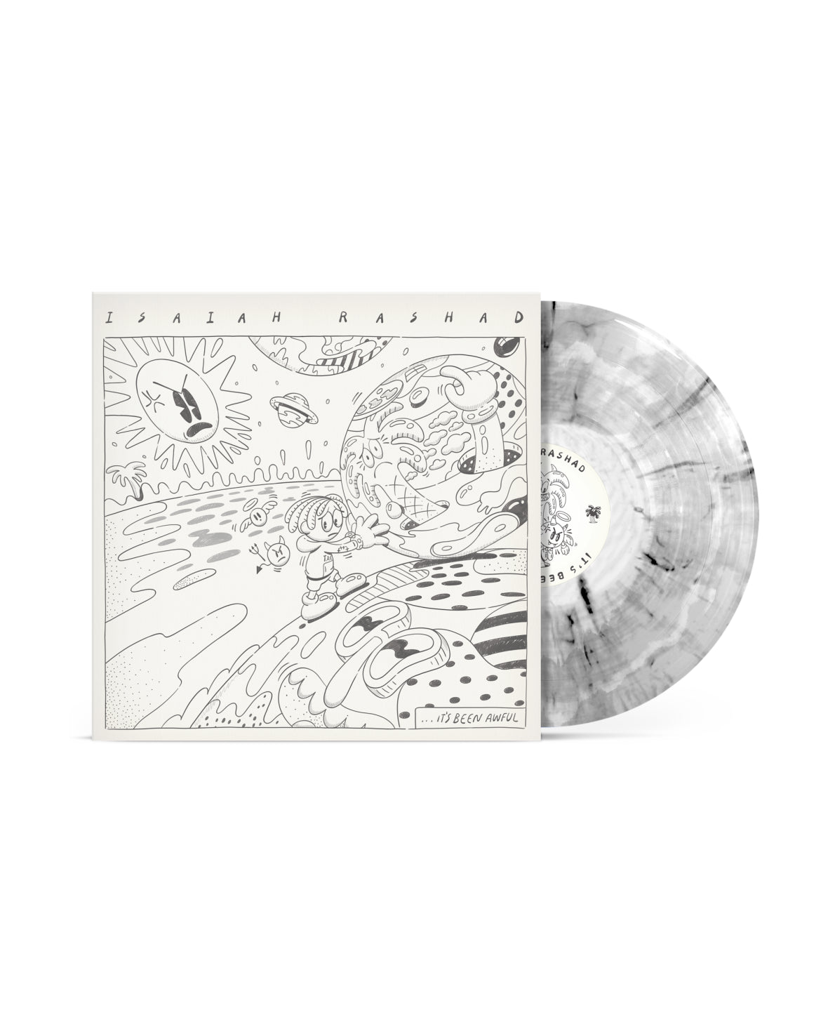 Isaiah Rashad - It's Been Awful Limited Edition Translucent Swirl Vinyl Record 2LP (Steven Harrington Artwork)